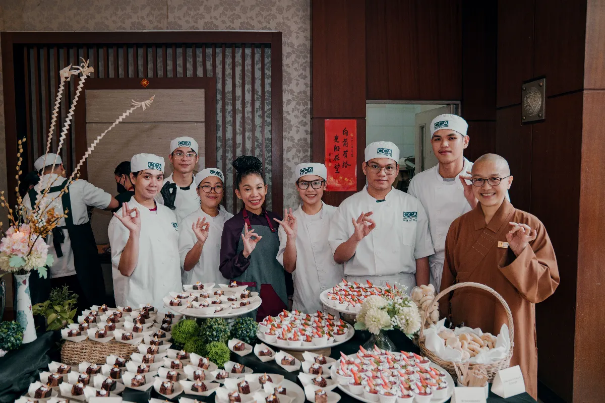 Guang Ming College Culinary Interns Complete Summer Plant-based Cooking Program at Fo Guang Shan